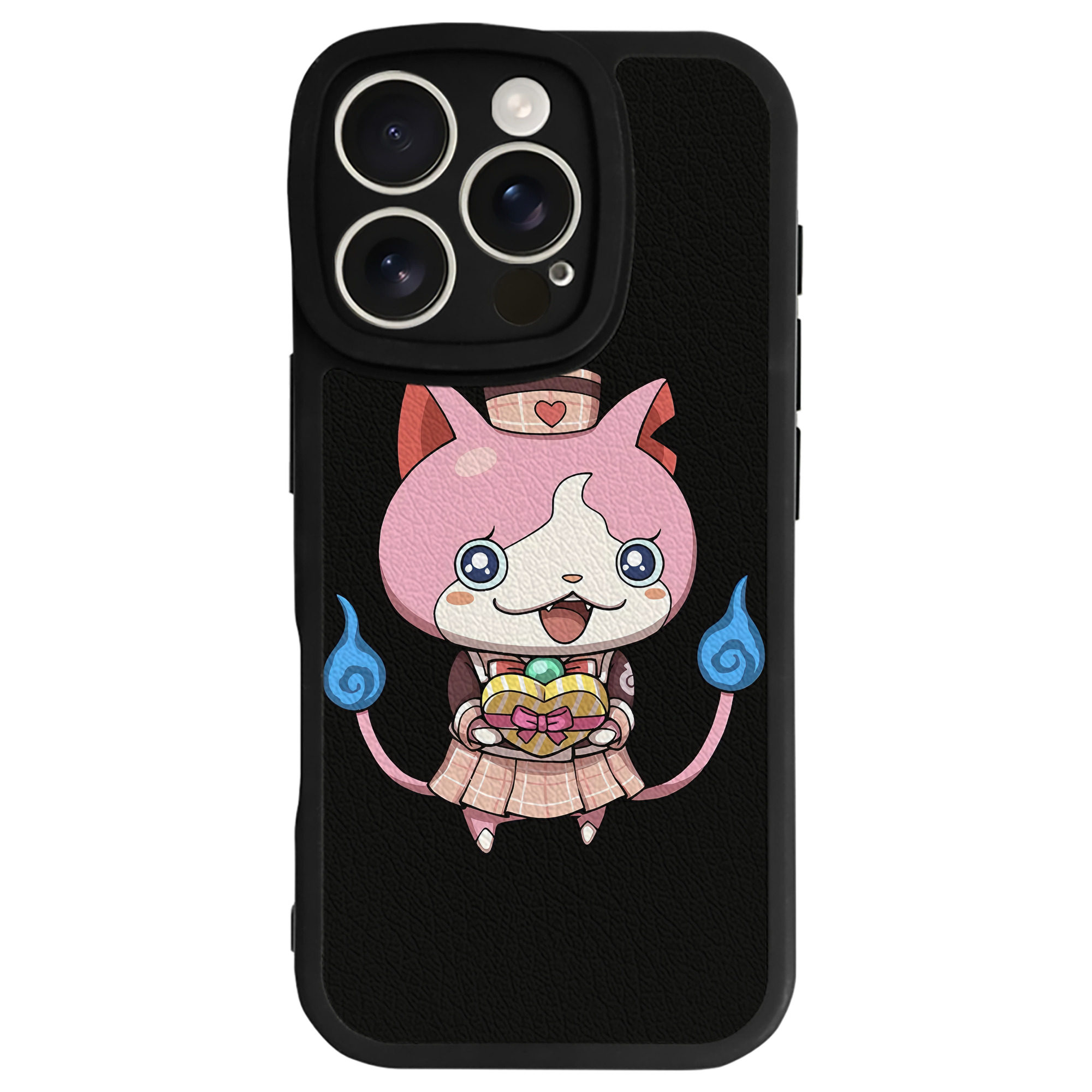 （画像用） 妖怪ウォッチ Yo-kai Watch 【iPhone 16シリーズ対応】シリコンスマホケース（レザー調） 材質：シリコン